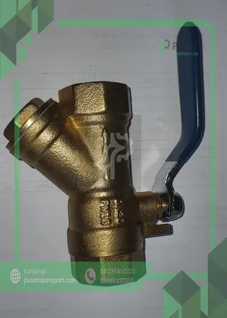 Water Pipe Valve Integrated Y-Type Filter Ball Valve 80 Mesh Brass