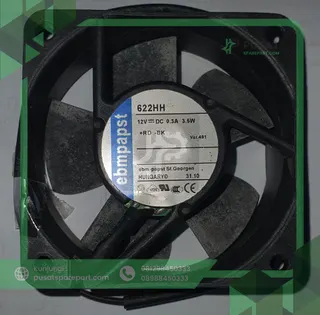Fan Ebmpapst 622HH 12V 0.295A 3.5W 6025 6CM