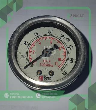 Pengukur Tekanan 40MM Anti-Guncangan -100KPA-0 Vacuum Gauge -0,1