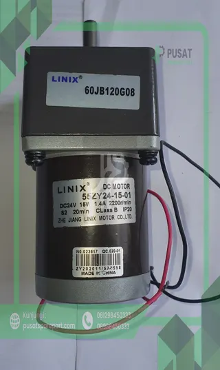 Linix DC 24V 15W Gear Motor 55ZY24-15-01 8mm Shaft 2200R