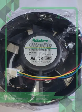 Fan NIDEC ULTRAFLO X17L24BS1M5-09 K01 24VDC 3.8A 17251 17CM