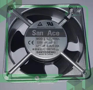 Fan SAN ACE 109S429UL 220V 50/60HZ 12/11W 0.16/0.14A 12038 12CM
