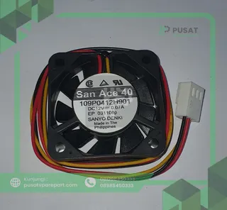 FAN SANYO DENKI 109P0412H901 DC12V 0.07A 3 KABEL 4010 4CM