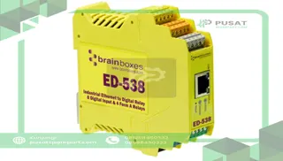 Brainboxes ED-538 I/O Module;Industrial;Ethernet to 4xRelay + 8 Digital Inputs; DIN-Rail;ED Series