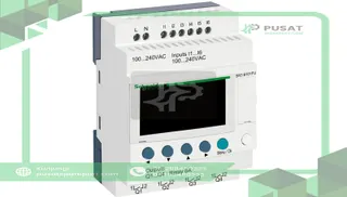 Schneider Electric SR3B101FU Smart Relay, 10 I/O, 100-240 VAC, Clock, Display, Zelio SR3 Series
