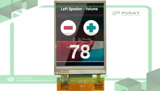 Newhaven Display International NHD-2.4-240320CF-BSXV-FT 2.4 in Thin-Film Transistor Liquid Crystal Display, 240 X 320 Resolution, 4-Wire Resistive Touch, High Brightness