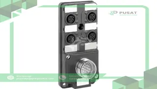 Schneider Electric ABE9C1241C23 IP67 passive splitter box, M23 connector, with 4 channels M12 connector, Led