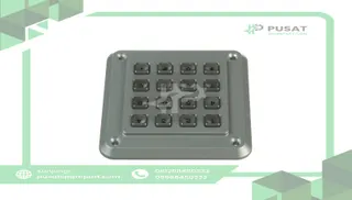 Storm Interface 1K16T103 Keypad;Anti-Vandal;16 Key;Telephone;Chromed Die-Cast Zinc;IP65;Permanent Legends