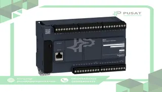 Schneider Electric TM221C40U Modicon logic controller with a rated supply/output voltage of 24V DC