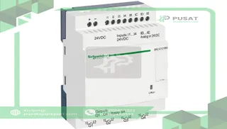 Schneider Electric SR2E121BD compact smart relay, Zelio Logic SR2 SR3, 12 IO, 24V DC, clock, no display