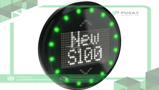 Banner Engineering S100PTVD2WASQ S100 Pro Touch Display with Modbus ; Two Row Dot Matrix White Display; RGB LEDs