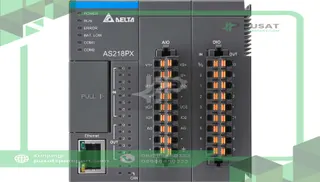 Delta Electronics AS218PX-A CPU module,PNP output,1x Ethernet,2xRS-485,1xUSB ports,1xMicro SD interface,CAN