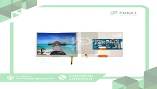 AZ Displays / RS PRO ATM0700L6J-T 7.0" TFT LCD Display 800 X 480 W/RTP - Resistive Transmissive, LVDS