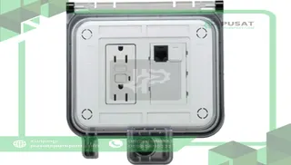 Panduit IAPNG5EWH IndustrialNet GFCI Data Access Port, Category 5e Coupler and Blank, White