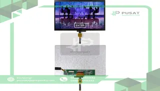 Newhaven Display International NHD-10.1-1024600AF-ASXV#-CTP LCD Display, Capacitative w/I2C Interface, 1024x60, 3.3V, TFT Display Series