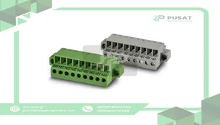 Phoenix Contact 2907271 Pair of screw-clamp plugs to connect to VIP base module labeled 17-24