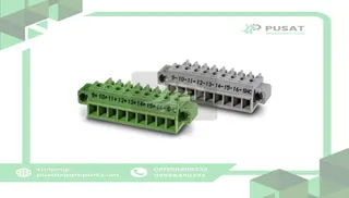 Phoenix Contact 2907267 Pair of screw-clamp plugs to connect to VIP base module labeled 9-16.