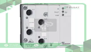 Bihl+Wiedemann BWU1360 AS-i Analog Input Module, IP65, M12, 4AI (0...10V)