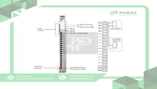 Beijer Electronics 100-8173 2 channel PWM output, 24VDC/0.5A, source, cage clamp, 18pt removable terminal