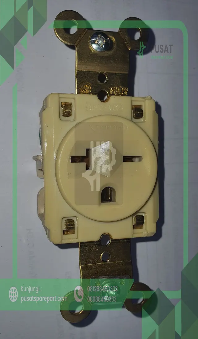 Hubbell 52833 HBL5461 Single Receptacle 20A 250V NEMA 6-20R - gambar 2