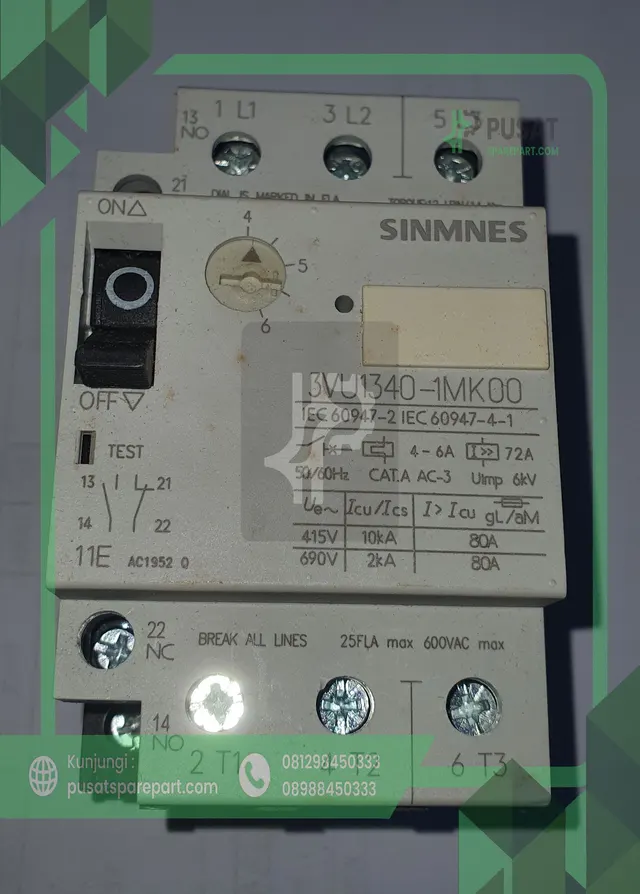 Siemens Protective 3VU1340-1MK00 Circuit Device - gambar 2