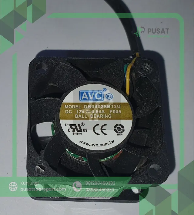 FAN AVC DB04028B12U 12V 0.66A 4028 4CM - gambar 2