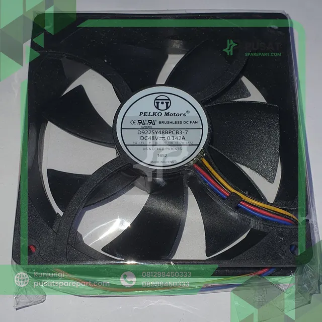 FAN PELKO MOTORS D9225Y48BPCB3-7 DC48V 0.142A 9025