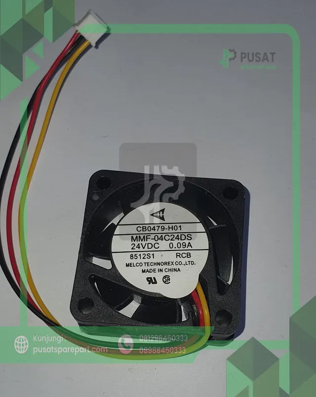 FAN Melco Technorex MMF-04C24DS-RCB 24VDC 0.09A 4015 4CM - gambar 2