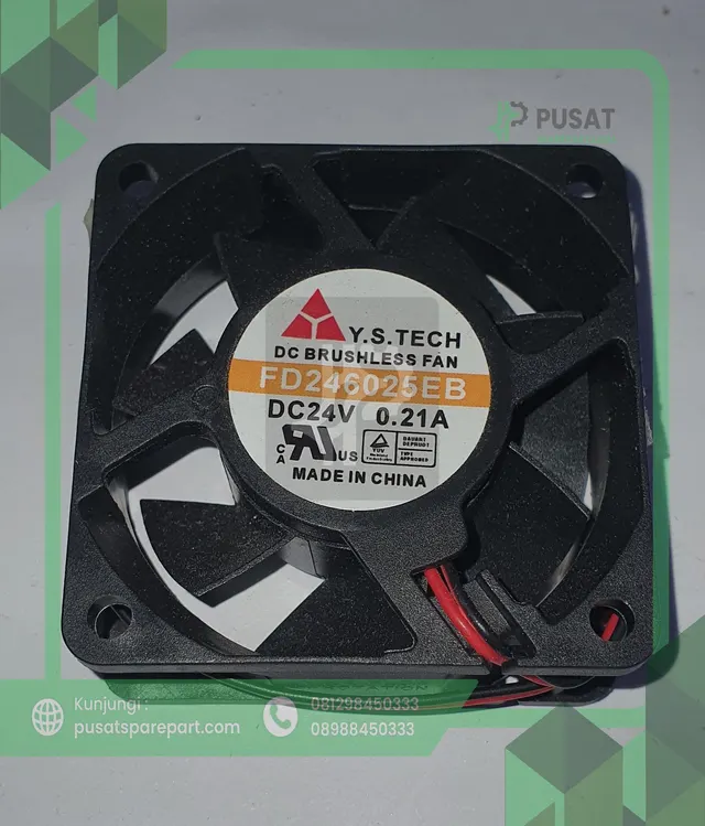 FD246025EB Inverter cooling fan 60*60*25mm DC24V 0.21A 2-wire