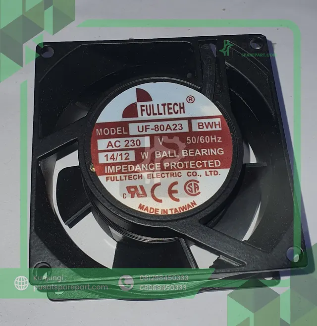 Fan Fulltech UF-80A23 BWH AC 230 14/12W  - gambar 2