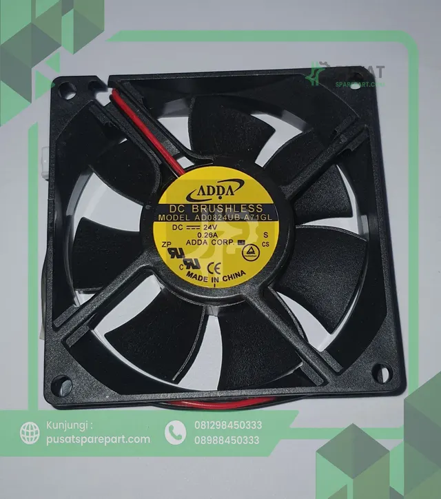 FAN ADDA AD0824UB-A71GL 24V 0.26A frequency 8025 8CM