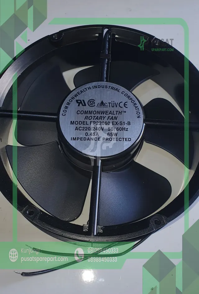 Kipas commonwelth FP-22060 EX-S1-B AC 220/240V 50/60HZ 65W