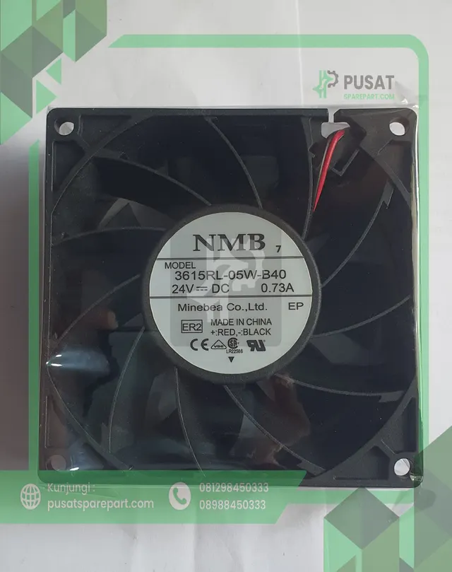 NMB 3615RL-05W-B40 9038 9CM 24V 0.73A - gambar 2