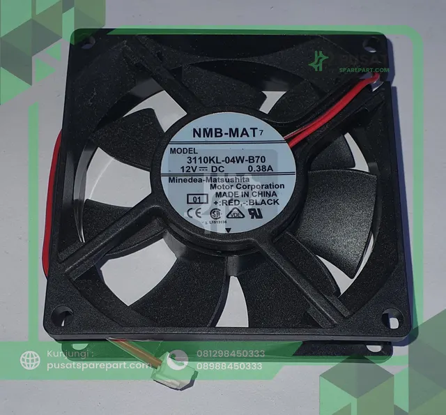 Fan NMB 8025 3110KL-04W-B70 12V 0.38A 8025