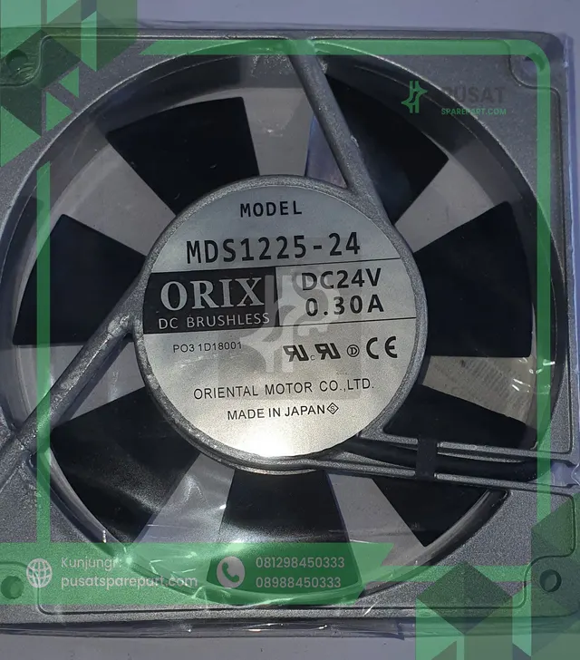 Fan ORIX Oriental MDS1225-24 24V 0.30A 12025 12CM  - gambar 2
