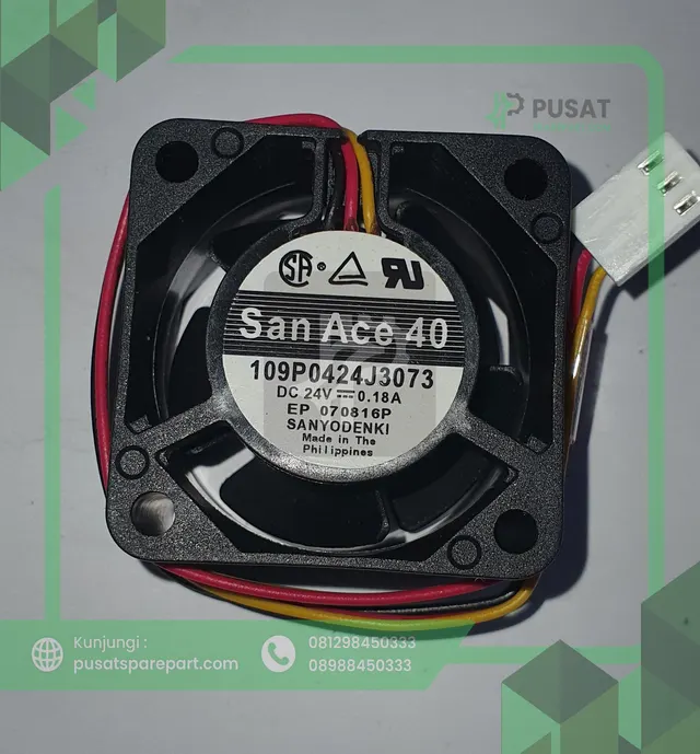 Fan San Ace 109P0424J3073 DC 24V 0.18A 4028 4CM