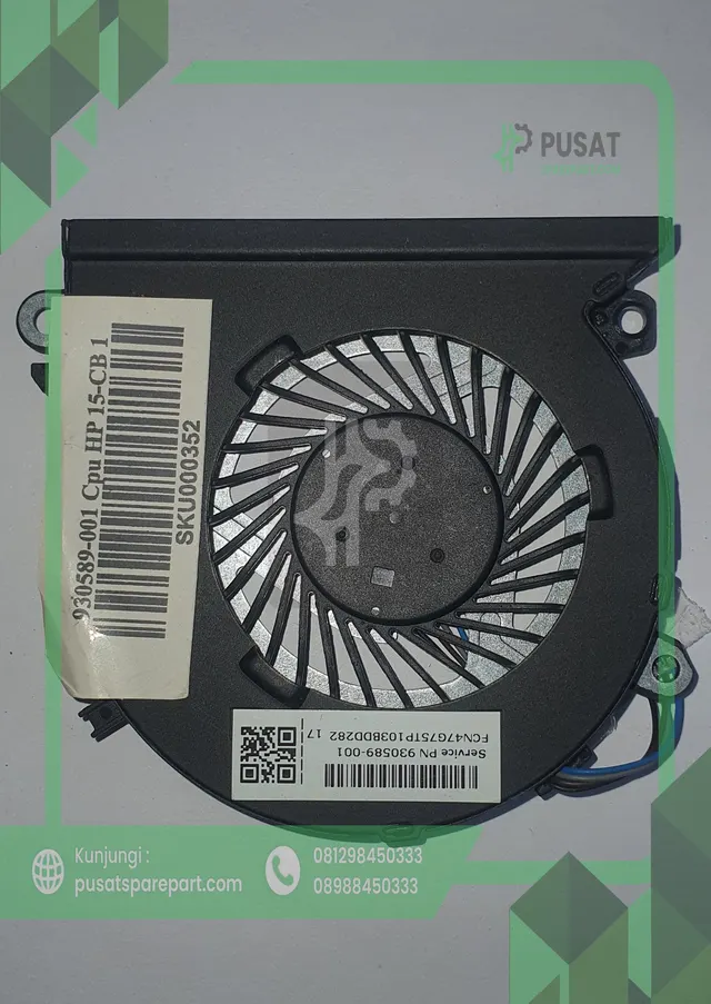 Cpu Fan 930589-001 HP 15-CB 15-CB076TX 15-CB073TX TPN-Q193
