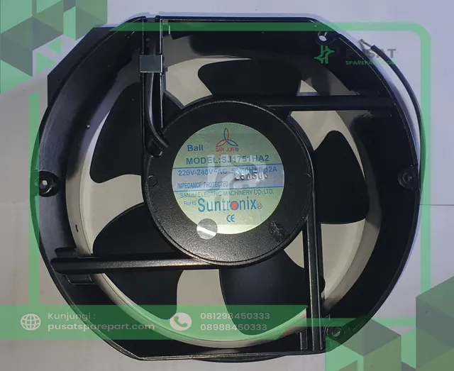 Fan Suntronix SAN JUN SJ1751HA2 AC 220V 50/60hz 0.12A 1725 17CM