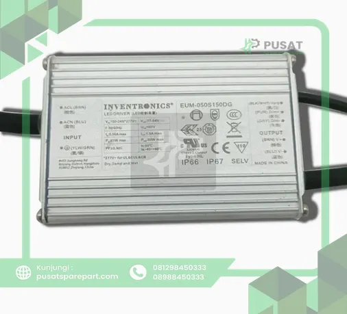 EUM-050S150DG Inventronics Constant-Current-Programmable LED Driver – 50W - gambar 2