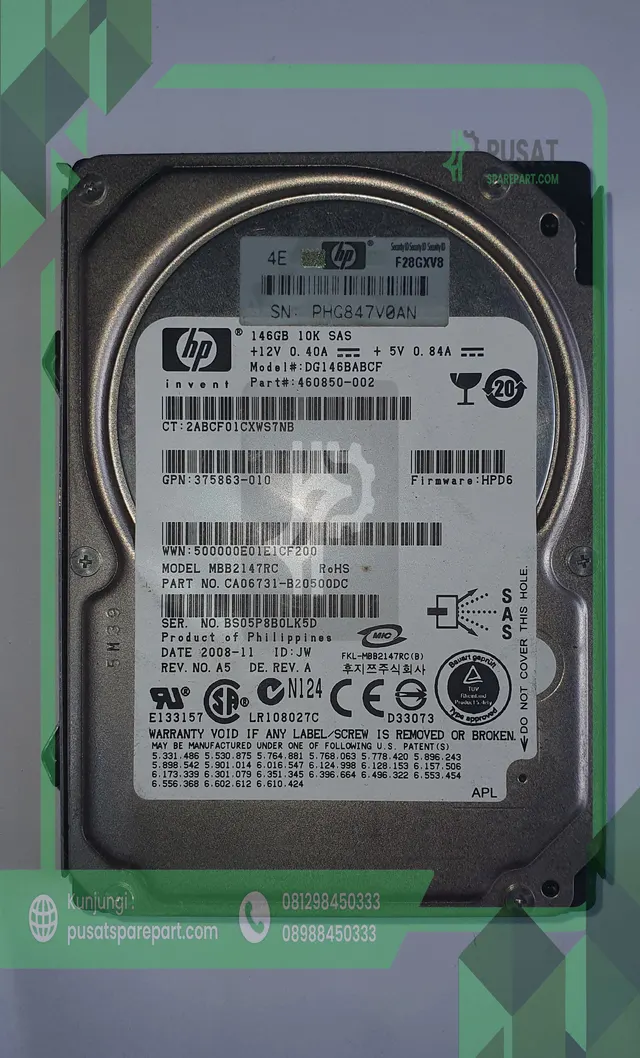 HDD Hp MBB2147RC 375863-010 - gambar 2
