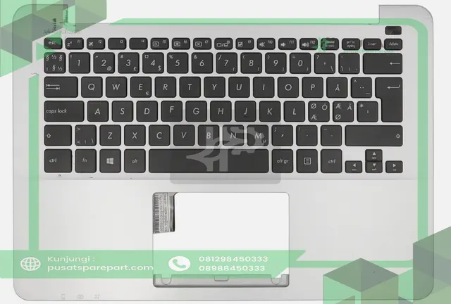 Palmrest keyboard Asus ASUS S300 P302 P302U P302LJ P302C R301 X302 X302L - gambar 2