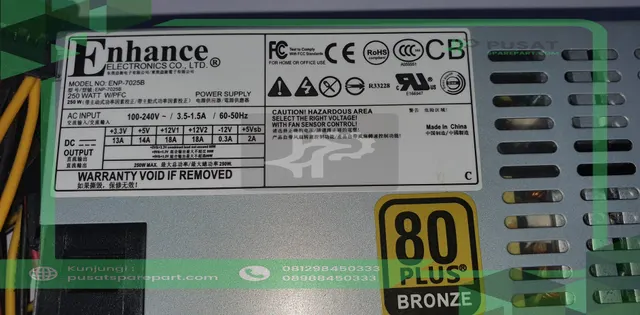 Power Supply Enhance Shuttle ENP-7025B 250W