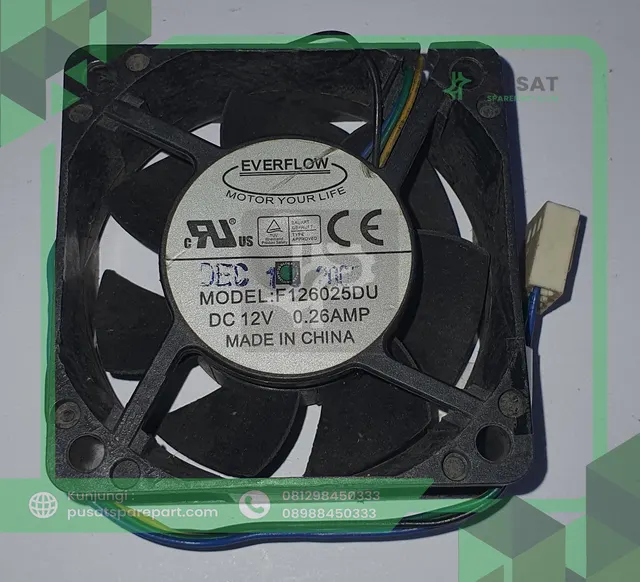 FAN EVERFLOW F126025DU DC 12V 0.26A 6025 6CM