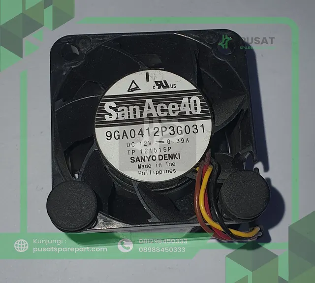 Fan Sanyo SanAce 9GA0412P3G031 4028 DC12V 0.39A 4CM 4-Wire Server Cooling Fan