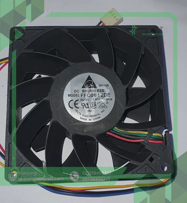 Fan Delta FFC0912DE DC 12V 1.50A 9030 9CM test