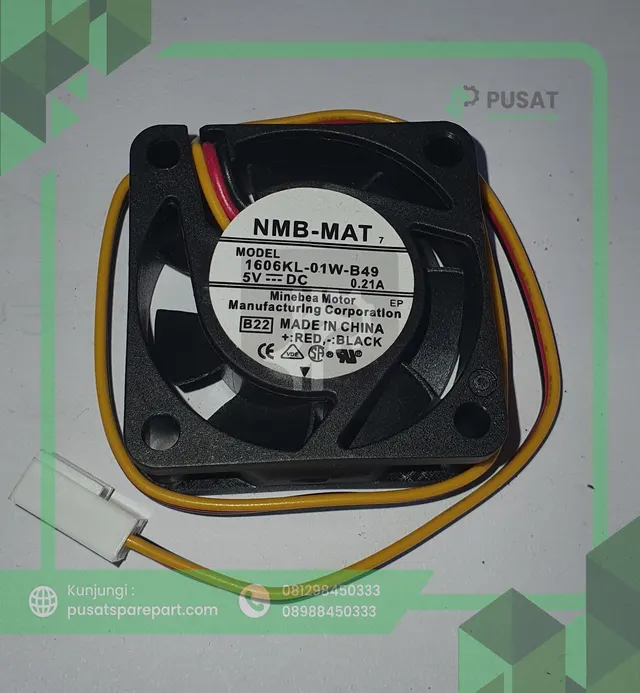 Fan NMB 1606KL-01W-B49 DC 5V 0.21A 4015 4CM