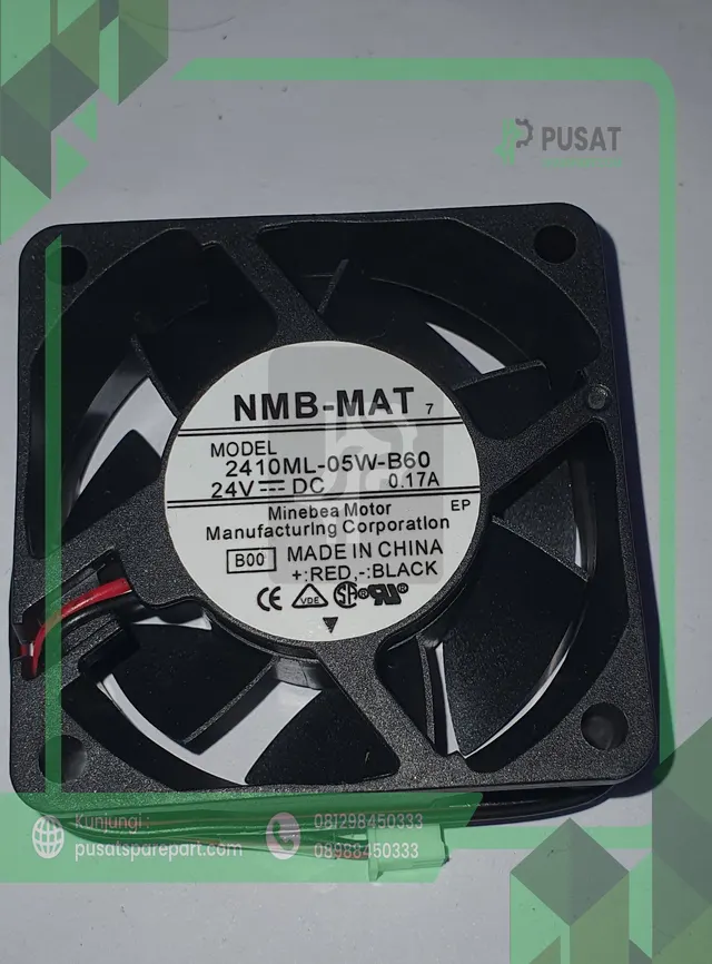 Fan NMB-MAT 2410ML-05W-B60 B00 DC 24V 0.17A 6025 6CM