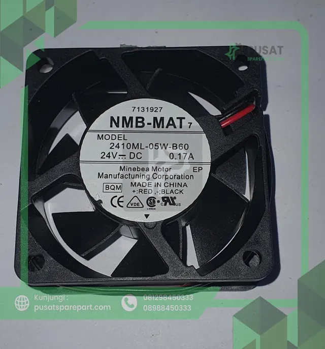 Fan NMB-MAT 2410ML-05W-B60 BQM DC 24V 0.17A 6025 6CM