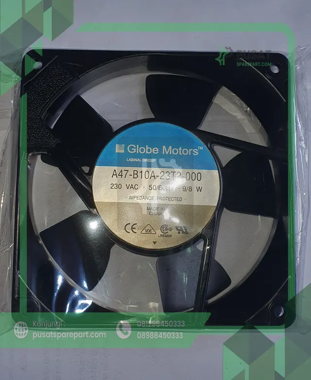 Fan Globe Motors A47-B10A-23T2-000 230VAC 50/60HZ 9/8W 12025 12CM