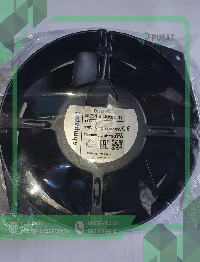 Fan Ebmpapst W2S130-AA03-01 230V 50/60HZ 45/39W 17050 17CM